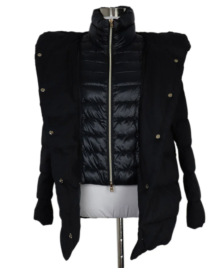 Herno Black Down Puffer Coat sz 6 - Michael's Consignment NYC