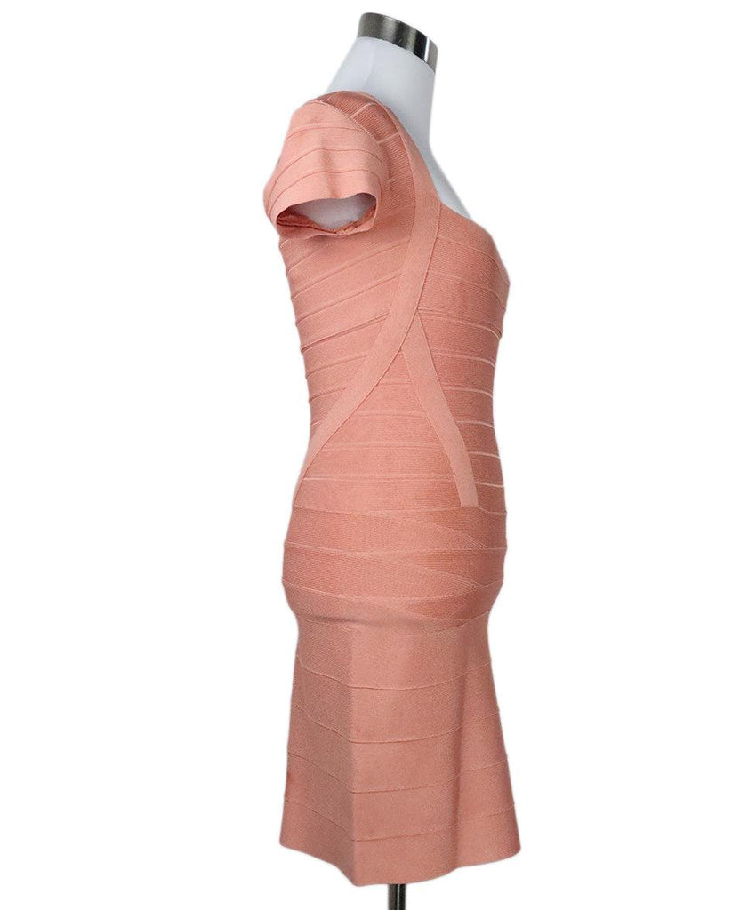 Herve Leger Peach Spandex Dress sz 0 - Michael's Consignment NYC