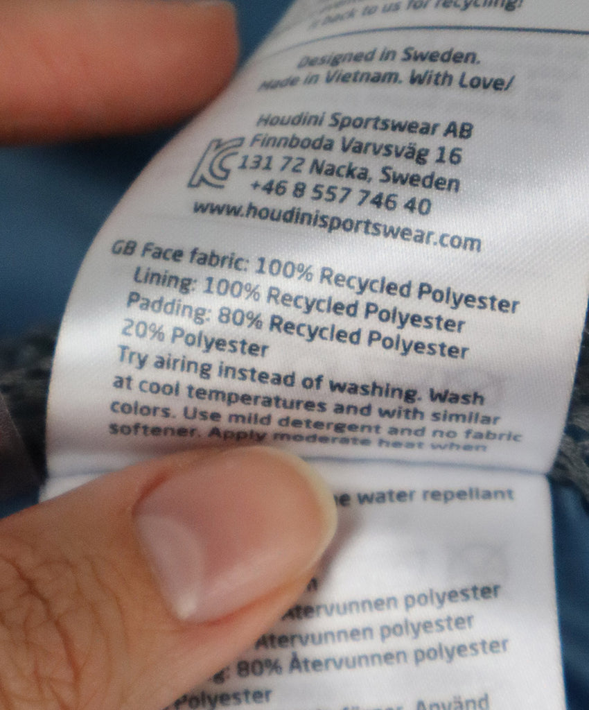 Houdini Blue Nylon Down Lining Coat 4