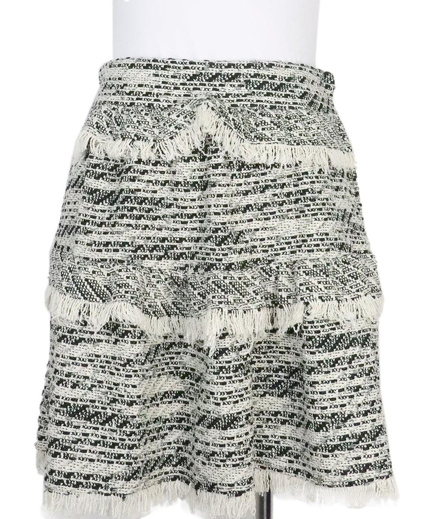 IRO Black & Ivory Knit Skirt sz 2 - Michael's Consignment NYC