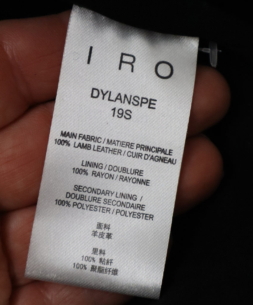 IRO Blue Leather Motorcycle Jacket 4