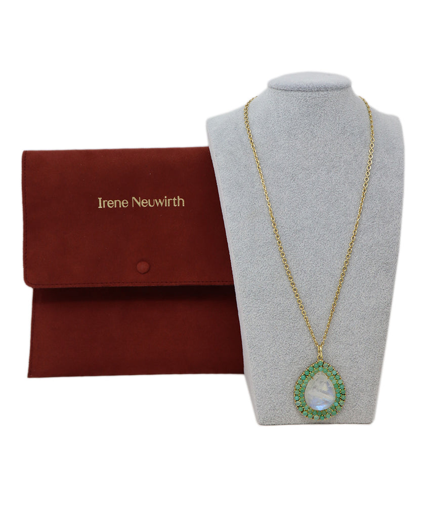Irene Neuwirth Green Chrysoprase & Moonstone Necklace 4
