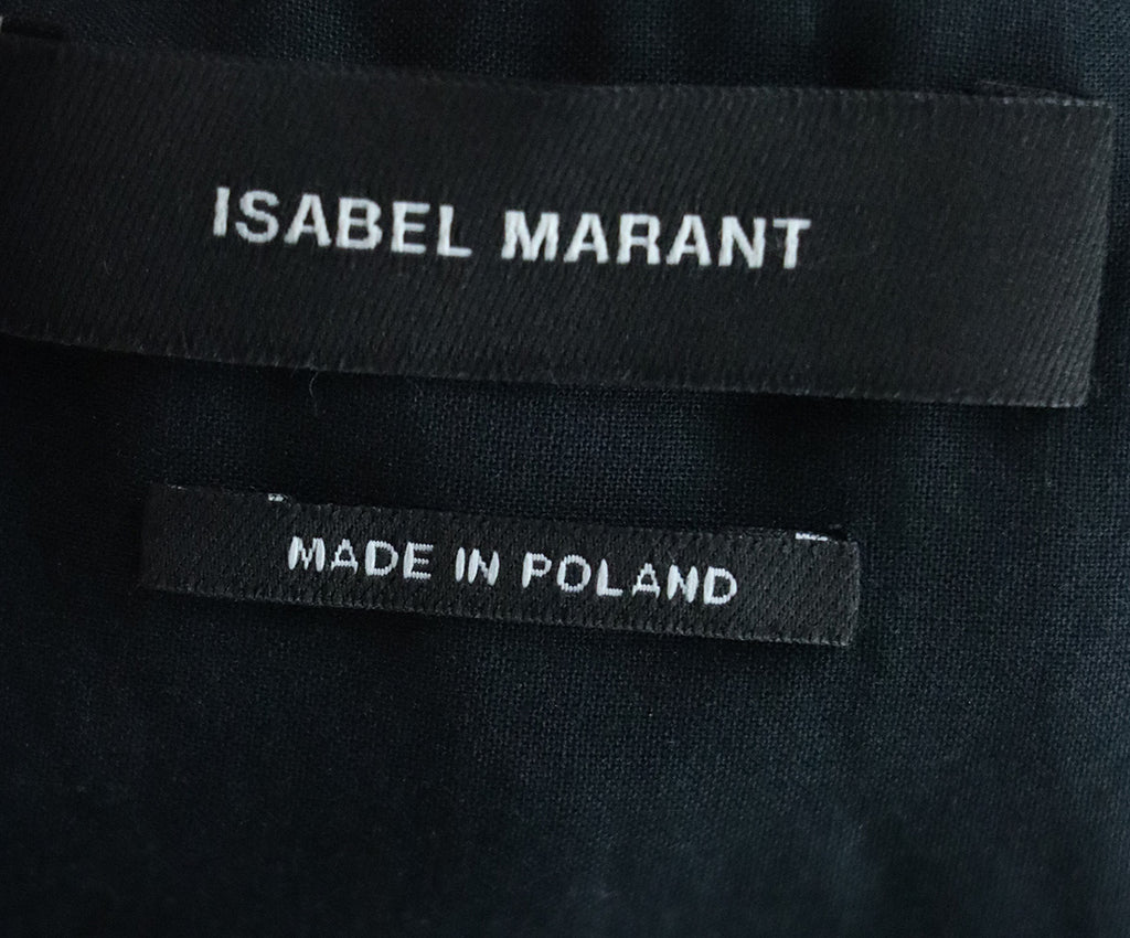 Isabel Marant Black Cotton Linen Top 3