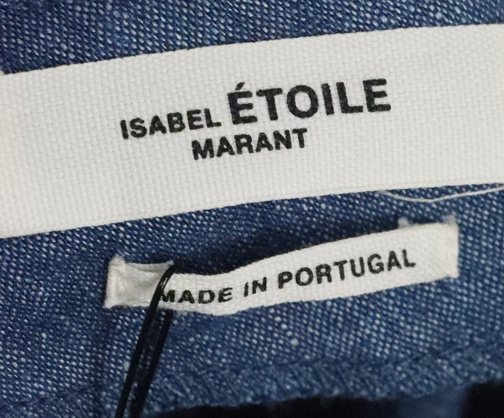 Isabel Marant Blue Linen Ruffle Skirt 3