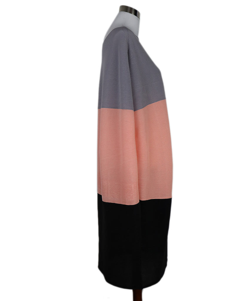 Issey Miyake Pink Grey & Black Pleated Dress 1