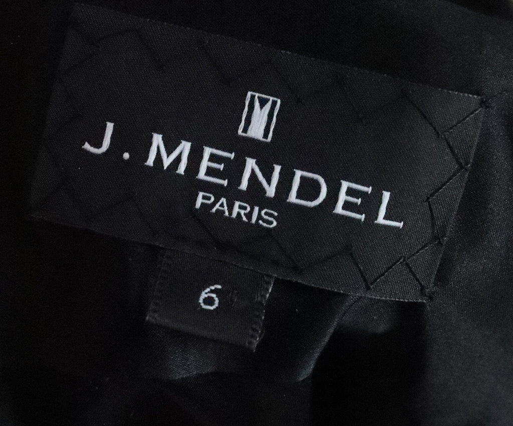 J. Mendel Teal & Black Lace Dress 3