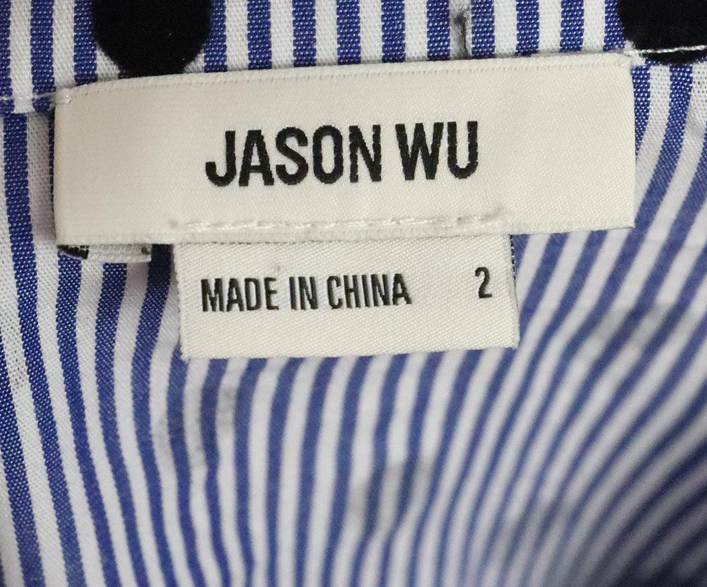 Jason Wu Blue & White Striped Dress 3