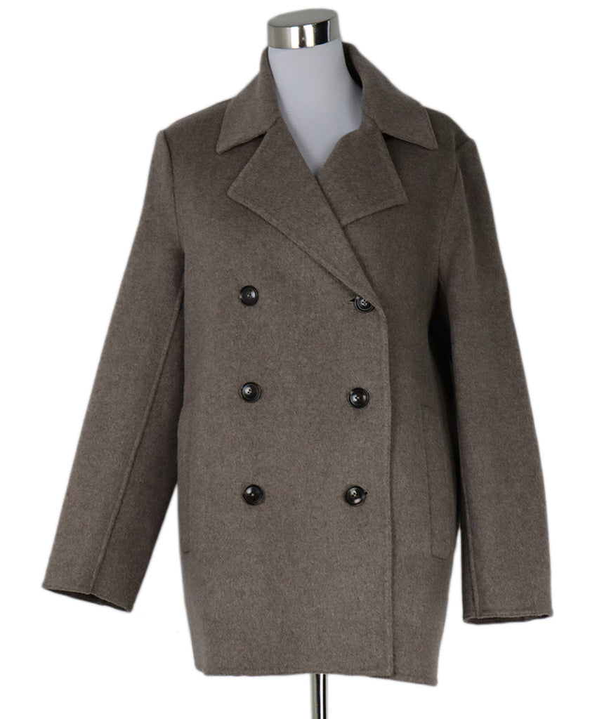 Jenni Kayne Taupe Wool & Cashmere Coat 