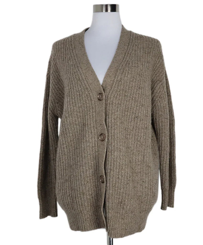 Jenni Kayne Oatmeal Cashmere Cardigan sz 4 - Michael's Consignment NYC