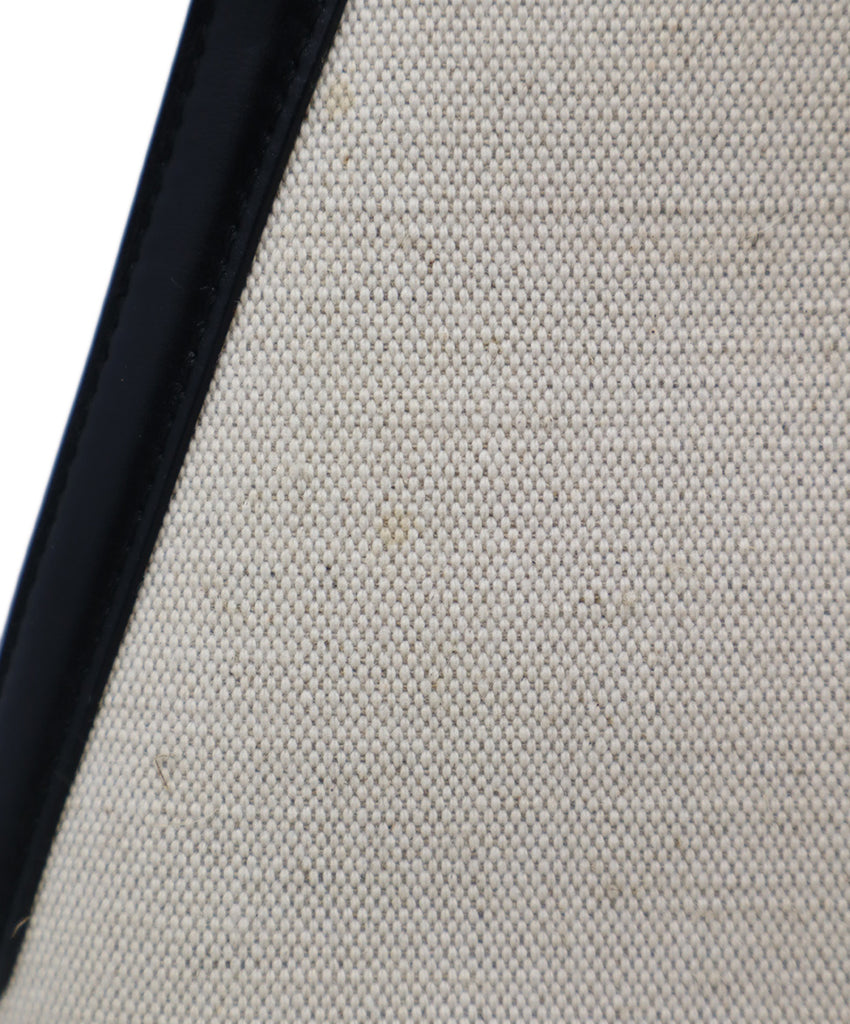 Jil Sander Beige Canvas & Black Leather Handbag 7