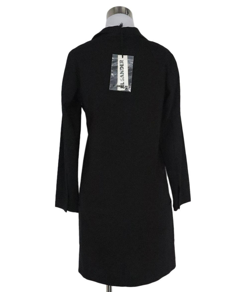 Jil Sander Black Wool Dress sz 2 - Michael's Consignment NYC