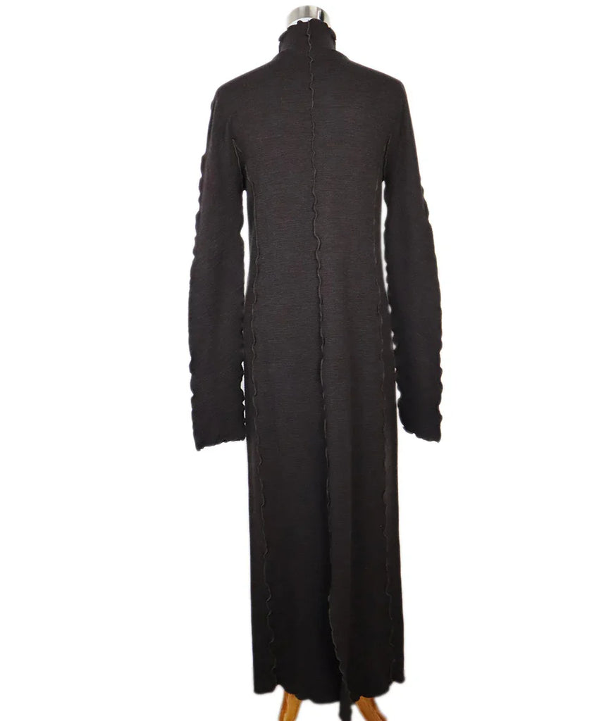 Jil Sander Long Brown Wool Dress sz 6 - Michael's Consignment NYC
