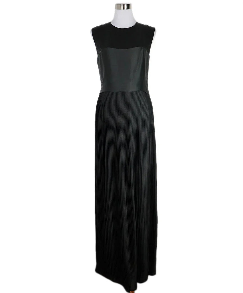 Jil Sander Dark Grey Pleated Dress sz 8 - Michael's Consignment NYC