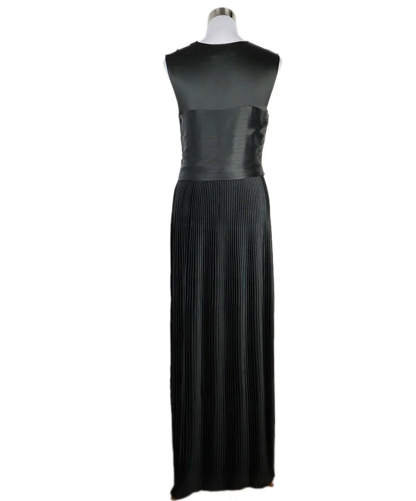 Jil Sander Dark Grey Pleated Dress sz 8 - Michael's Consignment NYC