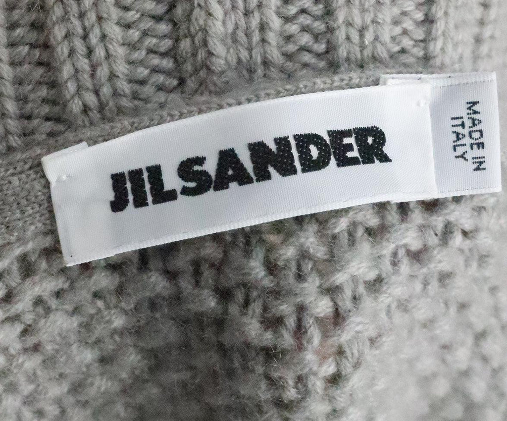 Jil Sander Grey Cashmere Cardigan sz 2 - Michael's Consignment NYC