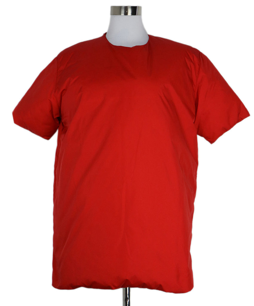 Jil Sander Red Nylon Puffed Overhead Outerwear 