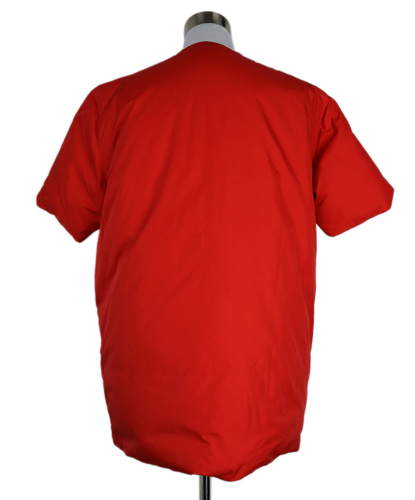 Jil Sander Red Nylon Puffed Overhead Outerwear 2