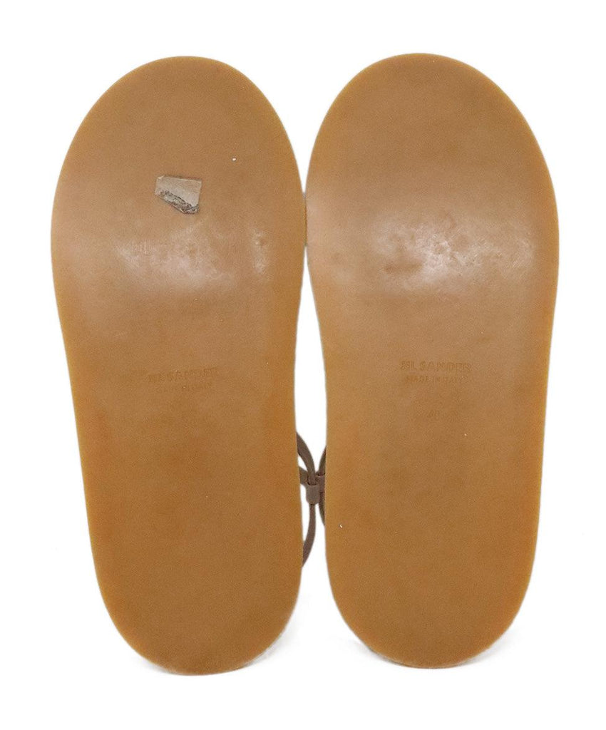Jil Sander Tan Leather Sandals 4