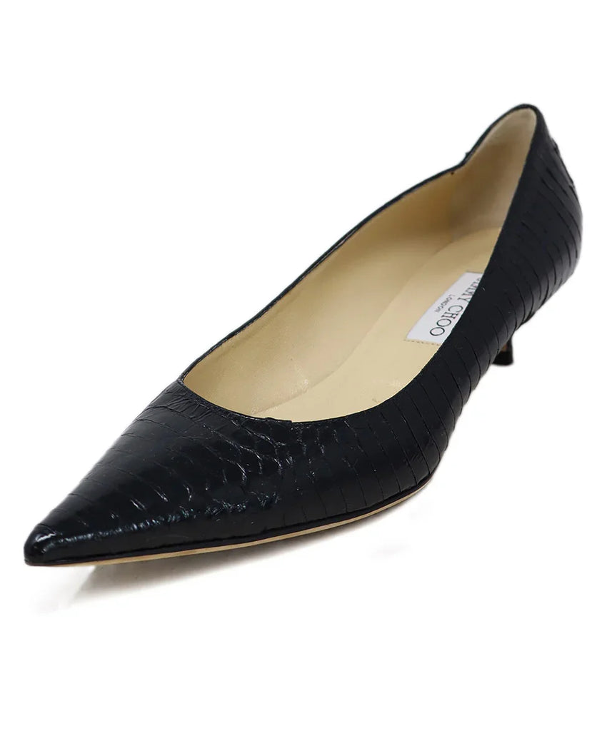 Jimmy Choo Black Alligator Leather Heels sz 11 - Michael's Consignment NYC