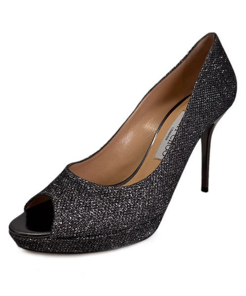 Jimmy Choo Metallic Peep Toe Pump sz37.5 l Michael's Luxury