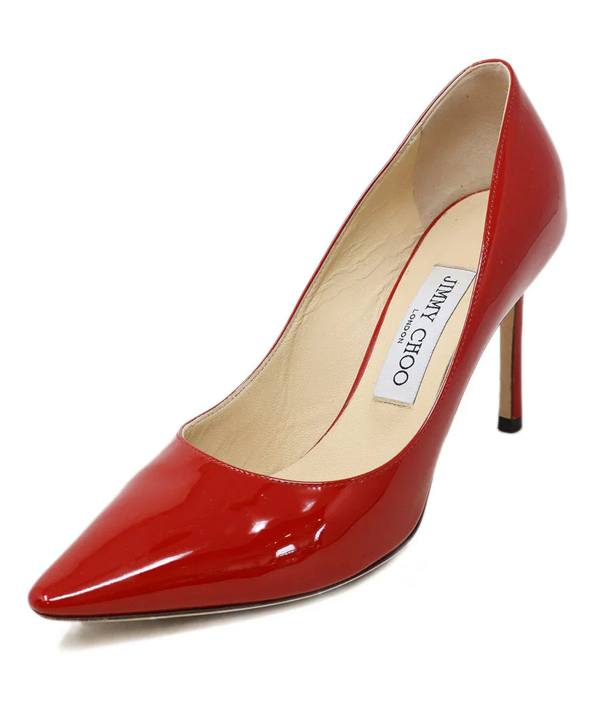 Jimmy Choo Red Patent Leather Heels sz 7.5 - Michael's Consignment NYC