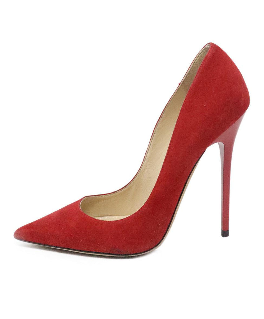 Jimmy Choo Red Suede Heels sz 6 - Michael's Consignment NYC