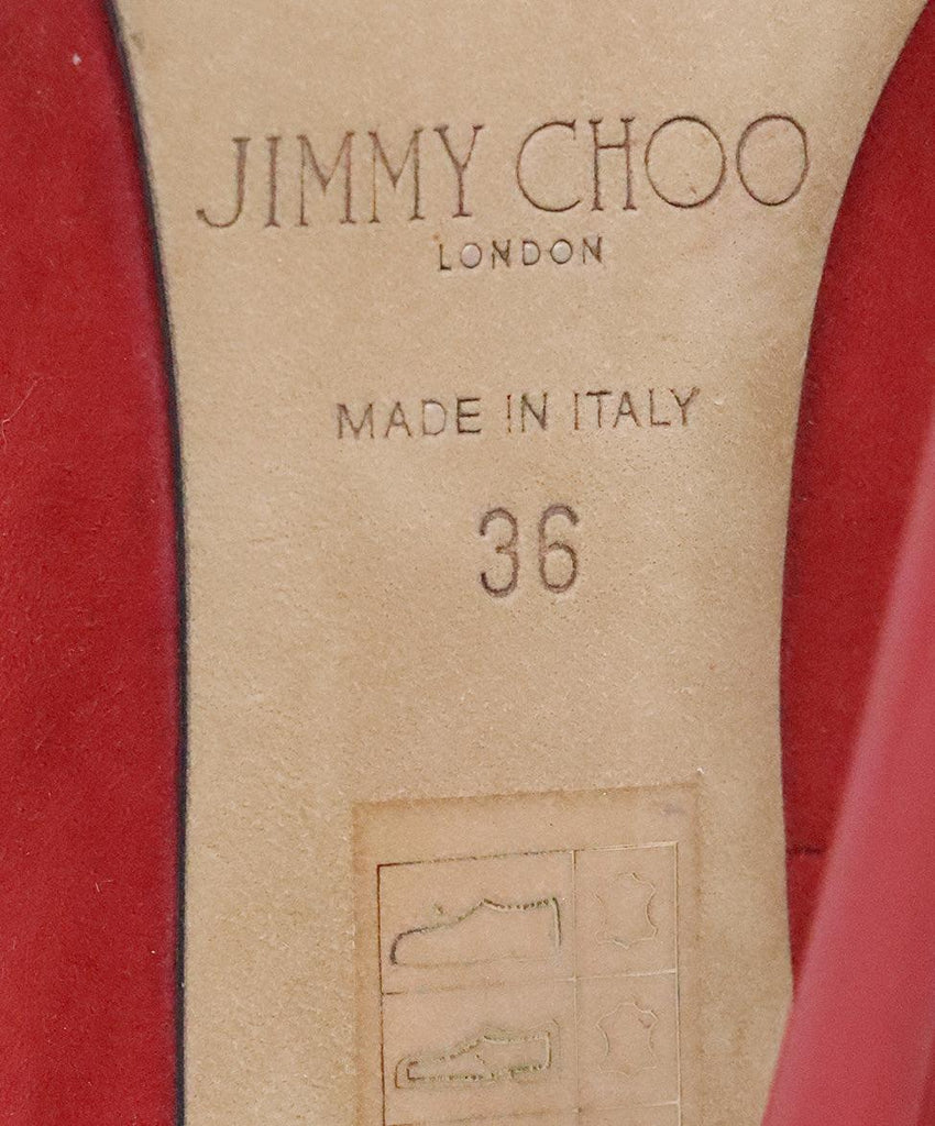 Jimmy Choo Red Suede Heels 5