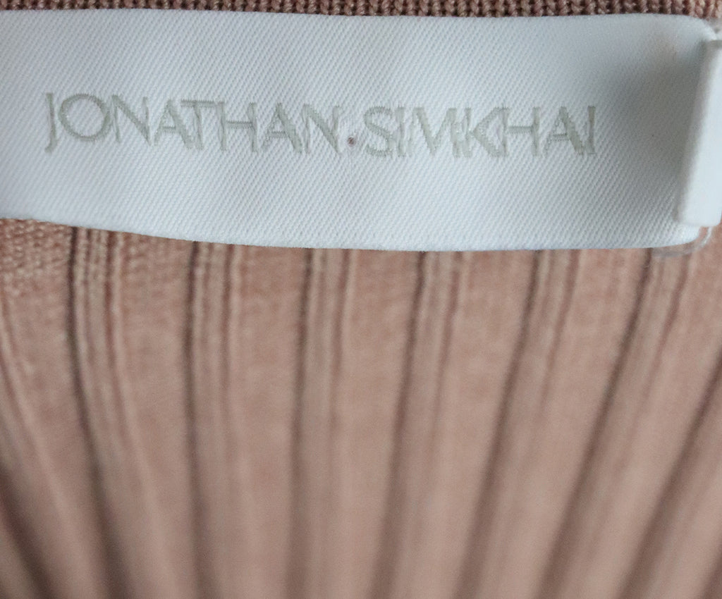Johnathan Simkhai Pink Rayon Nylon Cardigan 3