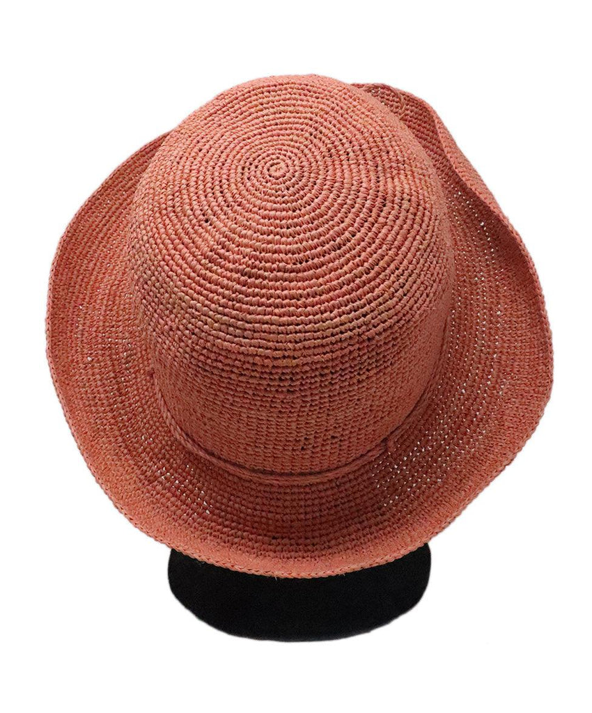 Kaminski Pink Raffia Hat 4