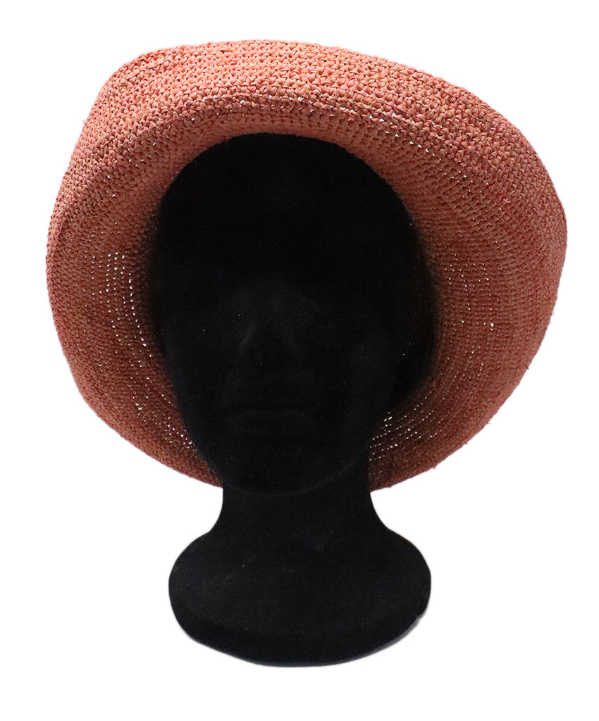 Kaminski Pink Raffia Hat 
