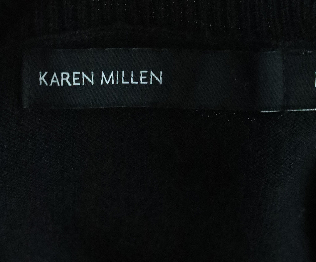 Karen Millen Black Orange & White Embroidered Sweater 3