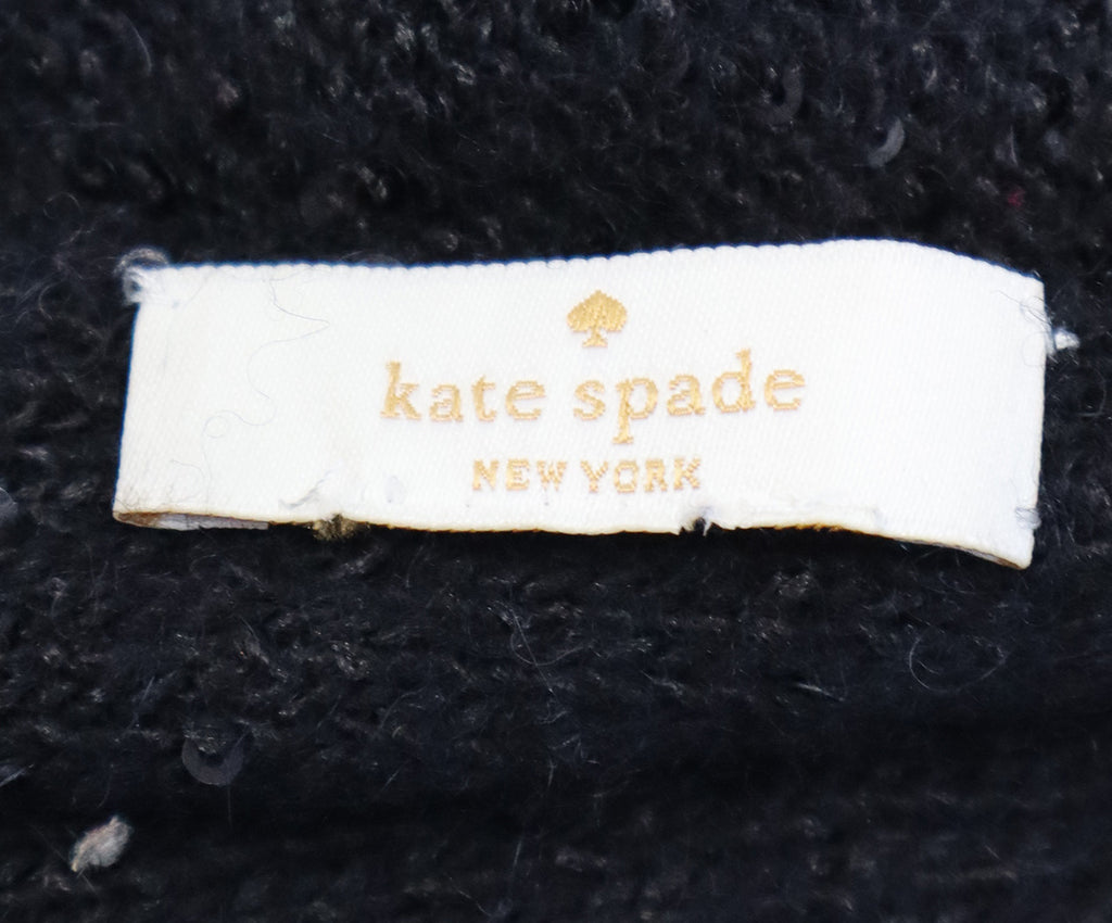 Kate Spade Black Sequin Knit Shawl 3