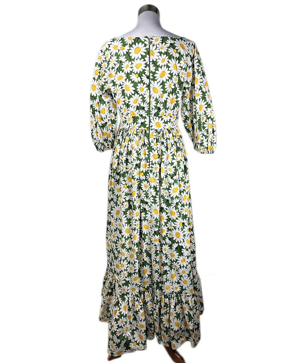 Kate Spade Green Daisy Floral Print Cotton Maxi Dress sz 8 l Michael's  Luxury Consignment – Michael's Consignment NYC