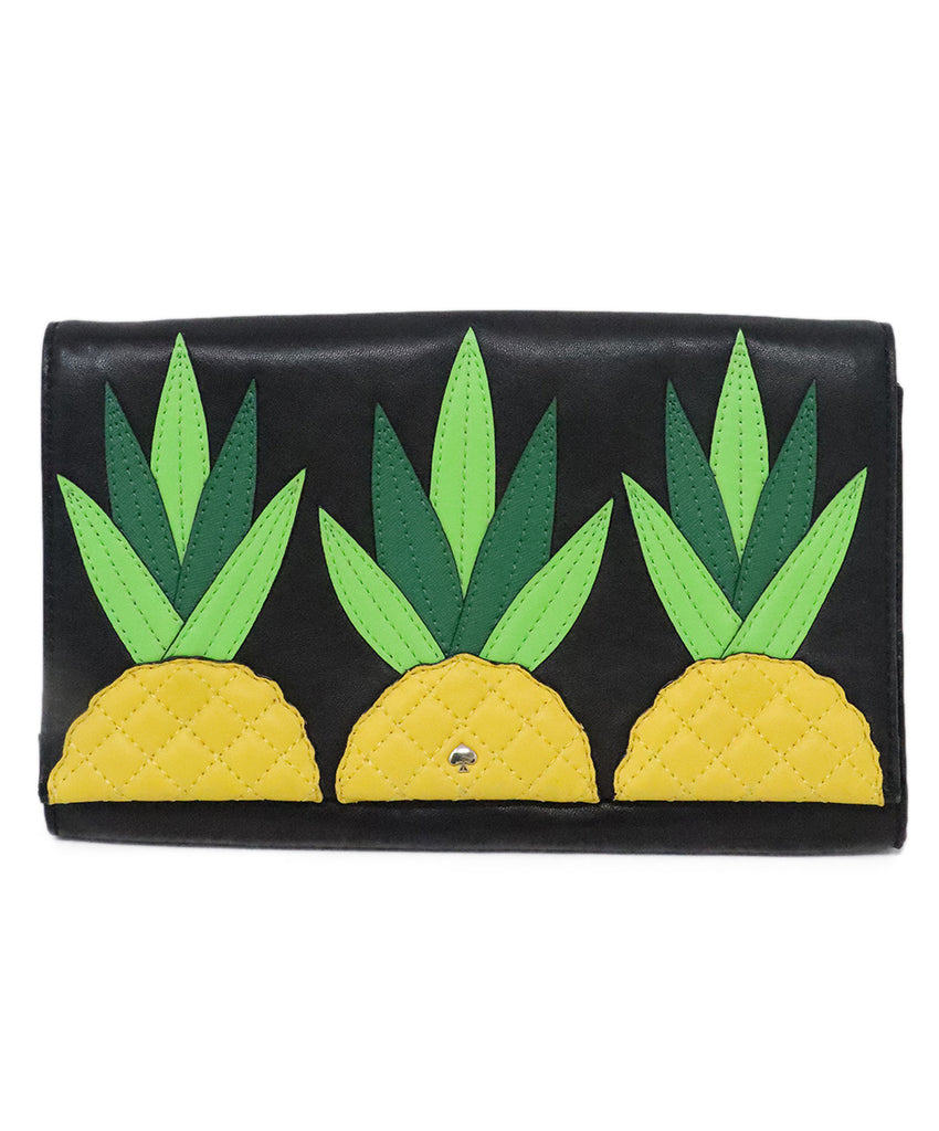 Kate Spade Leather Pineapple Clutch 
