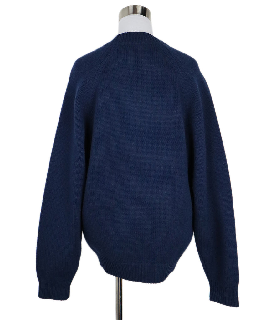 Kenzo Navy & Red Floral Knit Sweater 2