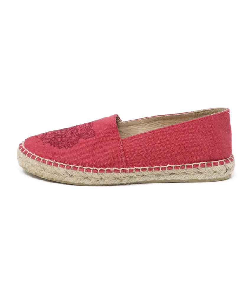 Kenzo Red Canvas Espadrilles 1