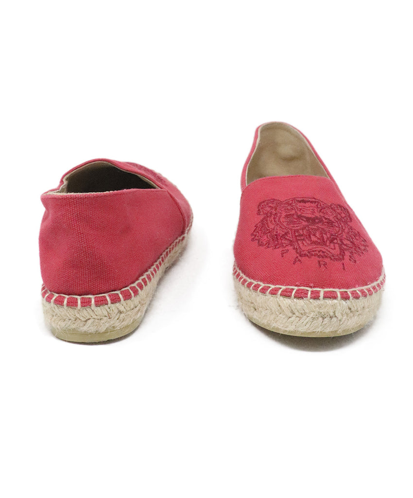 Kenzo Red Canvas Espadrilles 2