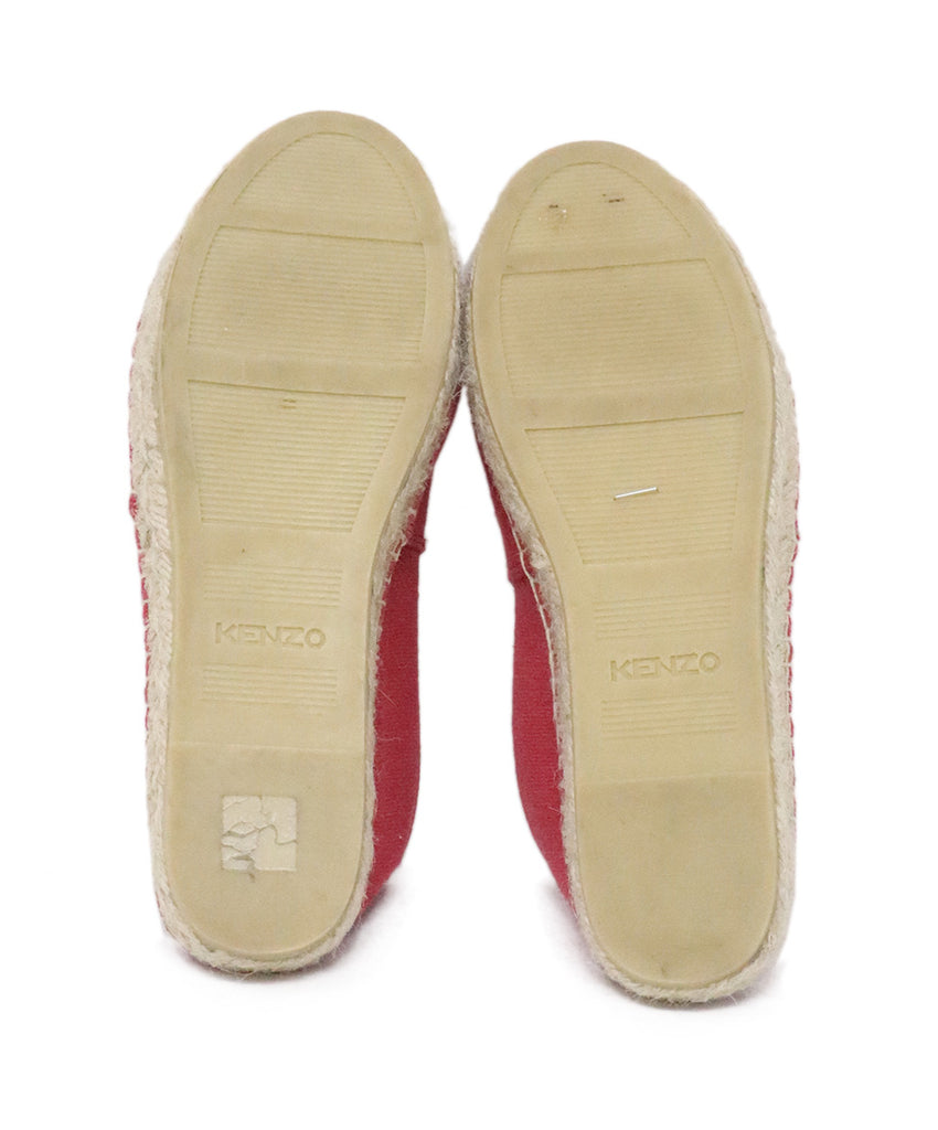 Kenzo Red Canvas Espadrilles 3