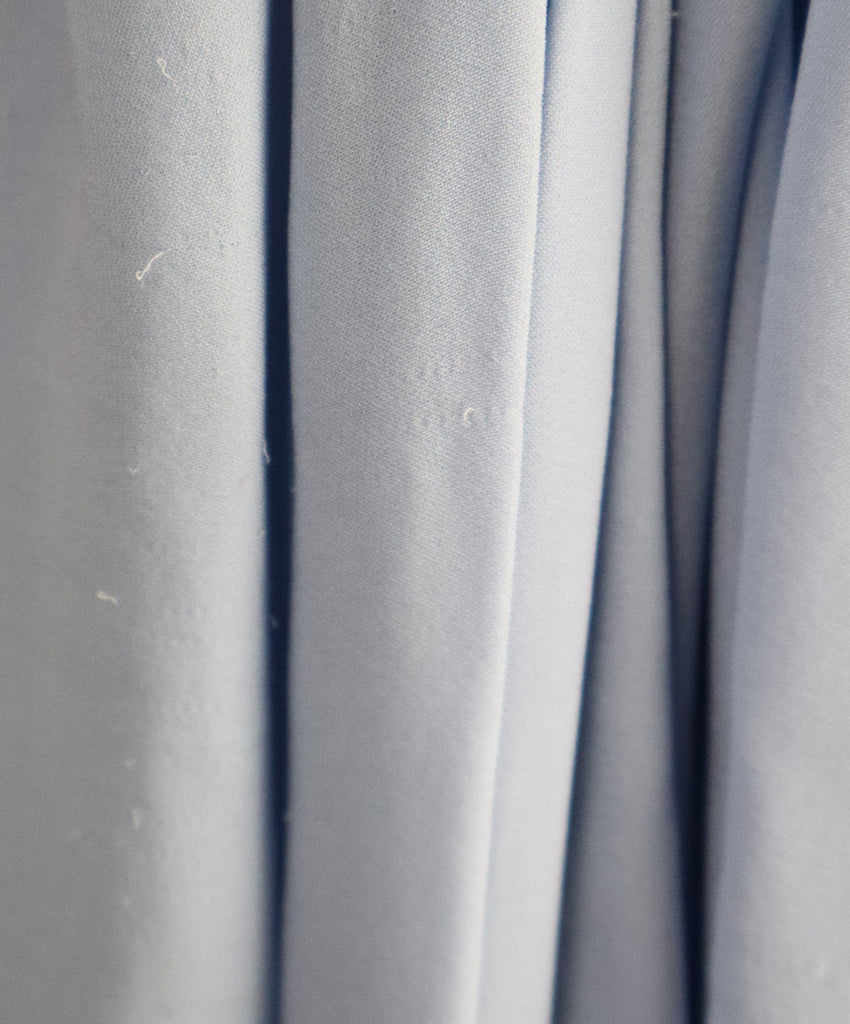 Khaite Long Periwinkle Pleated Silk Dress 6