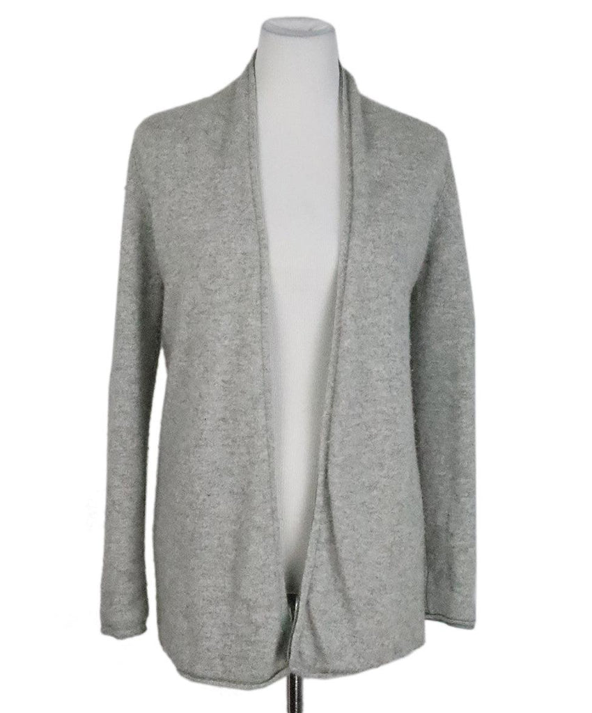 Kinross Grey & Green Cashmere Cardigan sz 6 - Michael's Consignment NYC