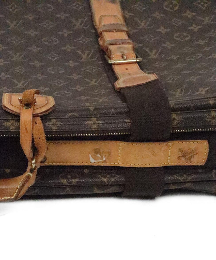 Louis Vuitton Brown & Tan Leather Luggage - Michael's Consignment NYC