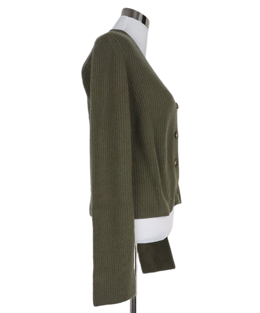 La Ligne Green Olive Cashmere Sweater 1
