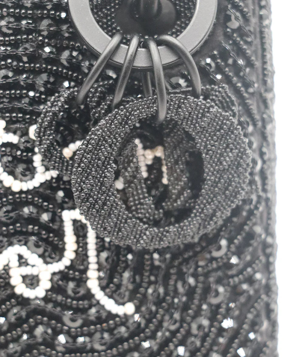 Mini Dior Black Beaded Handbag l Michael's Luxury Consignment