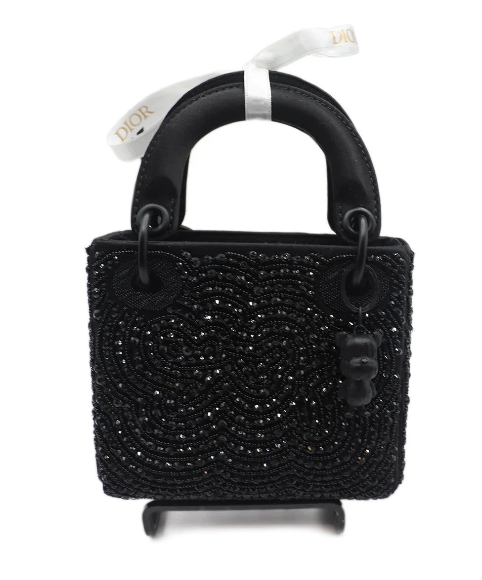Mini Dior Black Beaded Handbag l Michael's Luxury Consignment