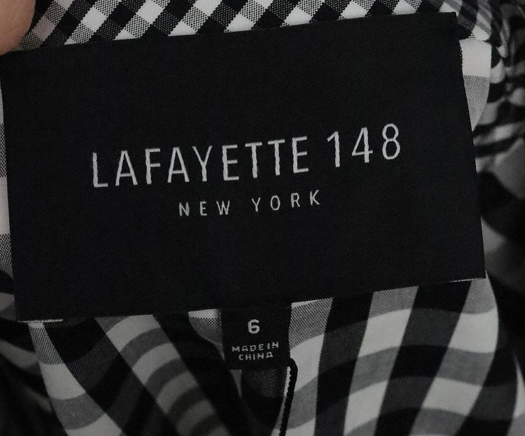 Lafayette Black & White Plaid Jacket 3