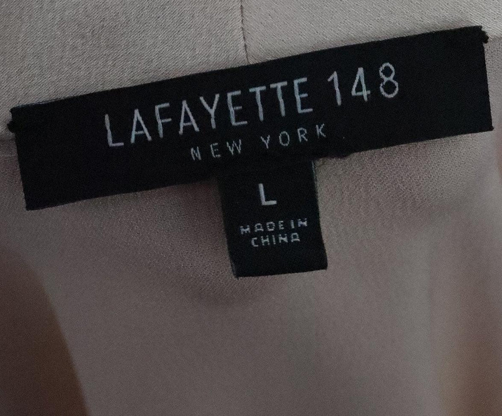 Lafayette Neutral Ruffle Trim Top sz 12 - Michael's Consignment NYC