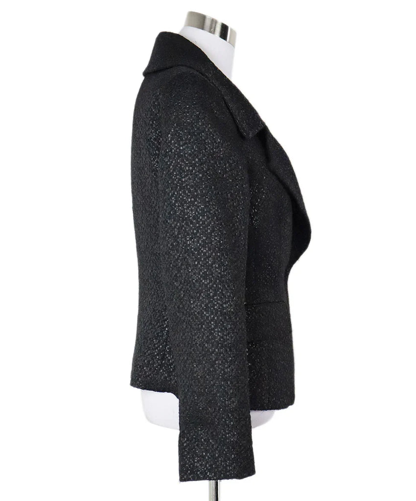 Lafayette Metallic Black Tweed Jacket sz 8 - Michael's Consignment NYC
