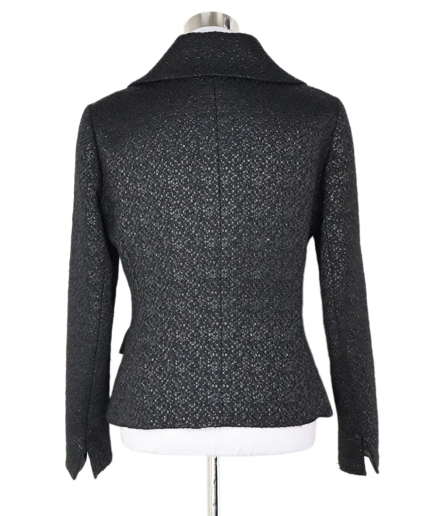 Lafayette Metallic Black Tweed Jacket sz 8 - Michael's Consignment NYC