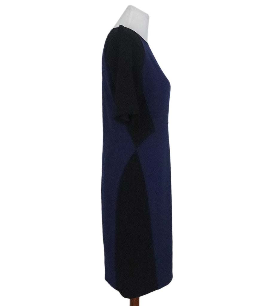 Lafayette Black & Blue Wool Dress 1