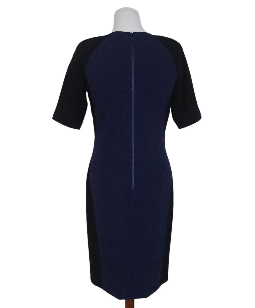 Lafayette Black & Blue Wool Dress 2